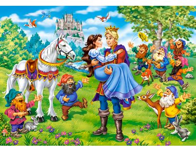 Castorland Puzzle Sněhurka a šťastný konec 120 dílků