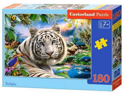 Castorland Puzzle Bílý tygr za soumraku 180 dílků