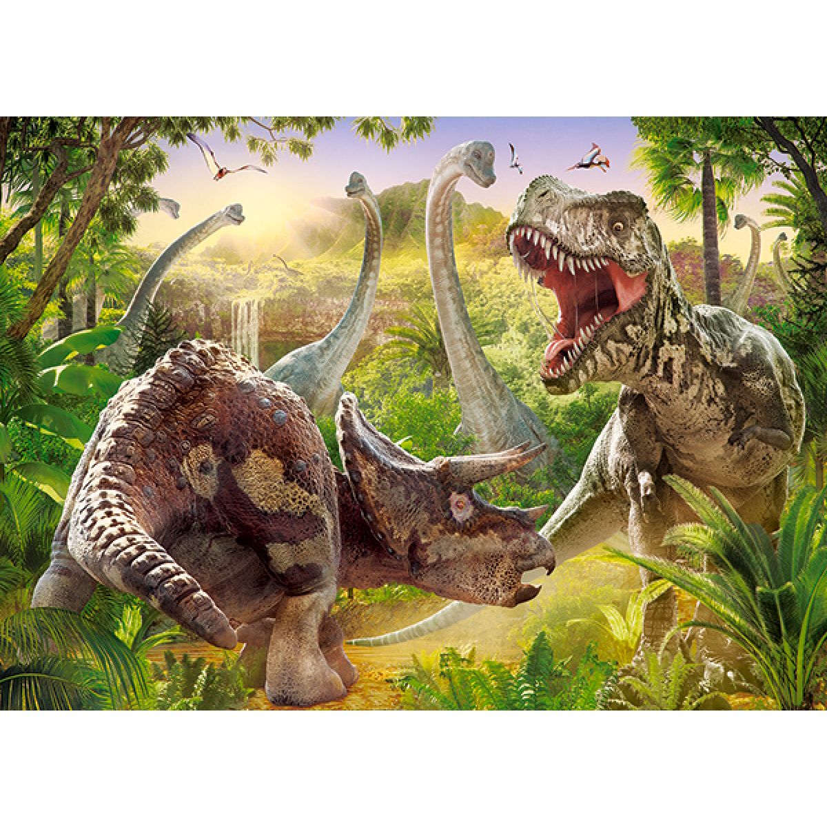 Castorland Puzzle 180 dílků Dinosauří bitva