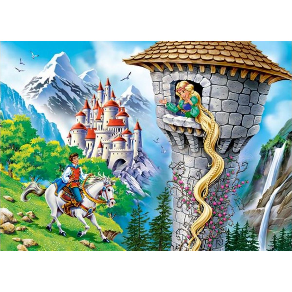 Castorland Puzzle 260 dílků Princezna s dlouhými vlasy