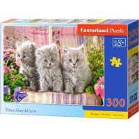 Castorland Puzzle Tři šedivá koťátka 300 dílků 2