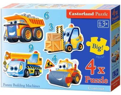Castorland Puzzle 4 v 1 mini Doprava