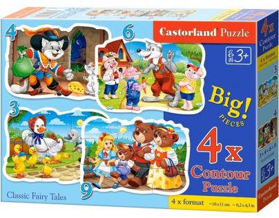Castorland Puzzle 4 v 1 mini Pohádky