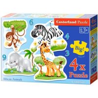 Castorland Puzzle 4 v 1 mini Safari 2