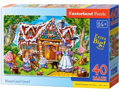 Castorland Puzzle maxi Jeníček a Mařenka 40 dílků
