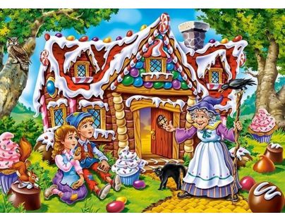 Castorland Puzzle maxi Jeníček a Mařenka 40 dílků