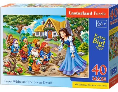 Castorland Puzzle 40 Maxi Sněhurka a 7 trpaslíků