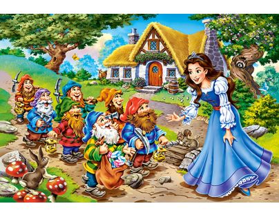 Castorland Puzzle 40 Maxi Sněhurka a 7 trpaslíků