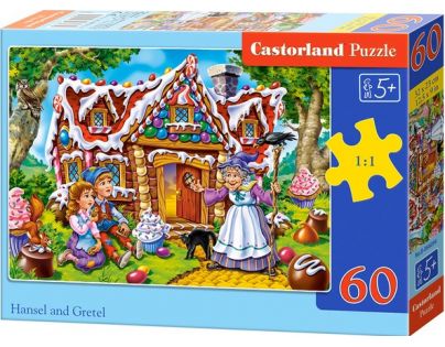 Castorland Puzzle Jeníček a Mařenka 60 dílků
