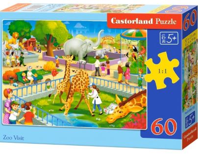 Castorland Puzzle Návštěva v ZOO 60 dílků
