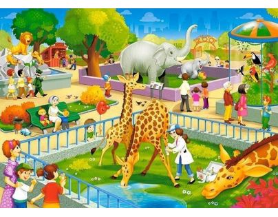 Castorland Puzzle Návštěva v ZOO 60 dílků