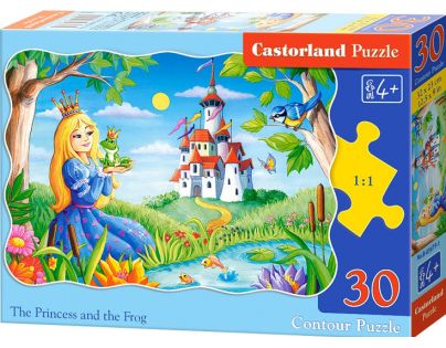 Castorland Puzzle Princezna s žabákem 30 dílků