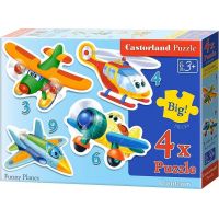Castorland Puzzle 4 v 1 mini Letadla 2