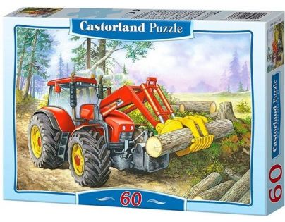 Castorland Puzzle Traktor nakladač 60 dílků