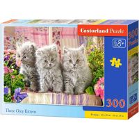 Castorland Puzzle Tři šedivá koťátka 260 dílků 2