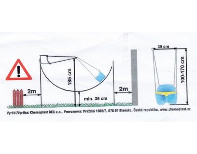 Chemoplast Houpačka Baby plastová Zelená