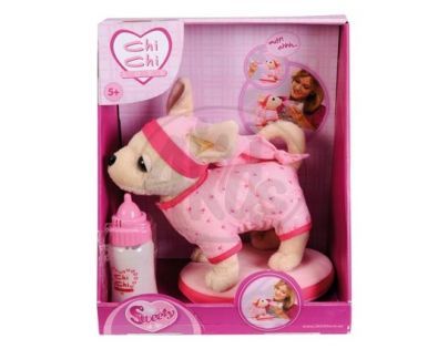Chi Chi Love Pejsek Čivava Sweetie se zvukovou láhví