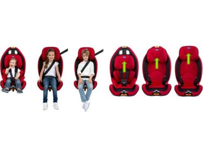 Chicco Autosedačka Gro-up 123 Red Passion 9-36 kg