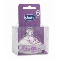 CHICCO 60075 Dudlík silikon Step Up, 3 dírky, 6m+, 2 ks 2