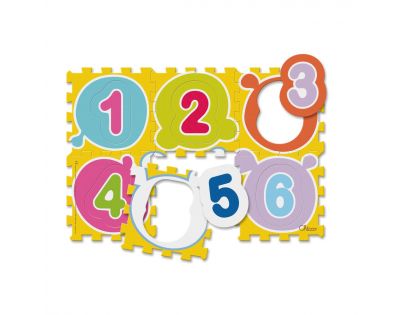 Chicco Hračka puzzle pěnové Čísla 6 ks