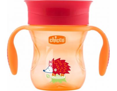 Chicco Hrneček 360 s držadly 200 ml oranžový