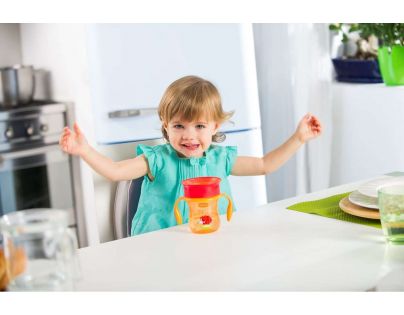 Chicco Hrneček 360 s držadly 200 ml oranžový