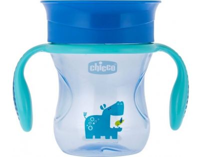 Chicco Hrneček Perfect 360 s držadly 200 ml modrý 12 m+