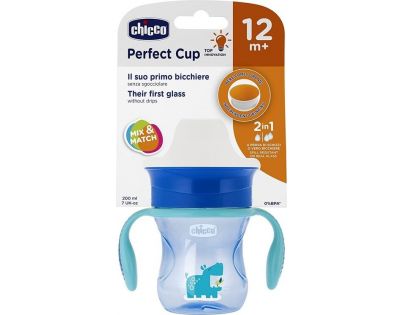 Chicco Hrneček Perfect 360 s držadly 200 ml modrý 12 m+