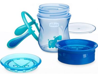 Chicco Hrneček Perfect 360 s držadly 200 ml modrý 12 m+