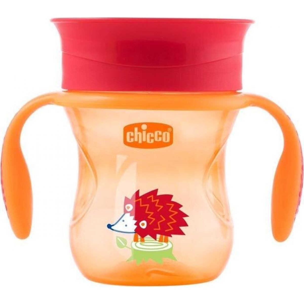 Chicco Hrneček Perfect 360 s držadly 200 ml oranžový 12m+