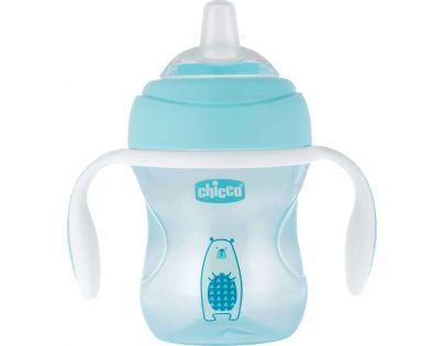 Chicco Hrneček Učíme se s držadly 200 ml modrý
