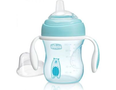 Chicco Hrneček Učíme se s držadly 200 ml modrý