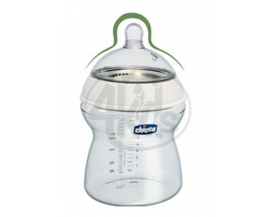 CHICCO 60071.10 Láhev plast 250 ml, silik.d., 4+