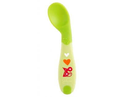 Chicco Lžička první kašička 8 m+ světle zelená