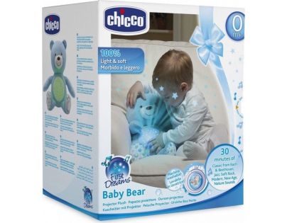 Chicco medvídek s projektorem modrá