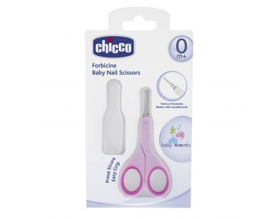 Chicco Nůžky s kulatou špičkou růžové