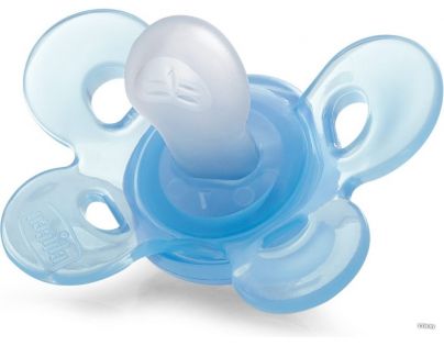 Chicco Šidítko Physio Comfort Silikonové 0-6 m modré