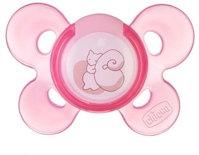 Chicco Šidítko Physio Comfort Silikonové 6-12 m růžové