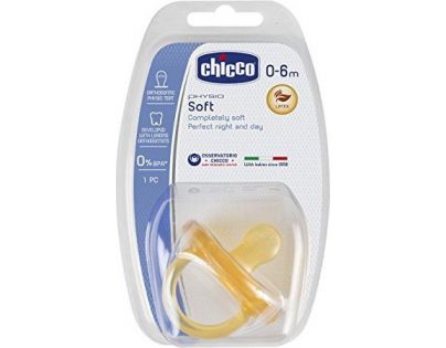 Chicco Šidítko Physio Soft celokaučukové 0-6 m