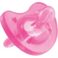 Chicco Šidítko Physio Soft celosilikonové 6-12 m růžové