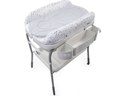 Chicco Stolek přebalovací s vaničkou Cuddle & Bubble Cool Grey