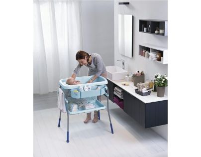 Chicco Stolek přebalovací s vaničkou Cuddle & Bubble Cool Grey