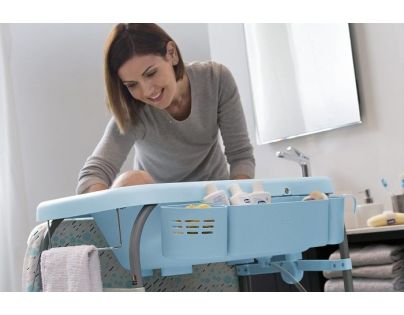 Chicco Stolek přebalovací s vaničkou Cuddle & Bubble Cool Grey