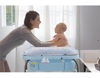Chicco Stolek přebalovací s vaničkou Cuddle & Bubble Cool Grey