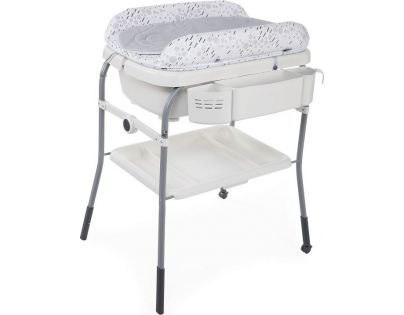 Chicco Stolek přebalovací s vaničkou Cuddle & Bubble Cool Grey