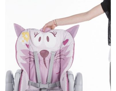 Chicco Židlička jídelní Polly 2 Start Miss Pink