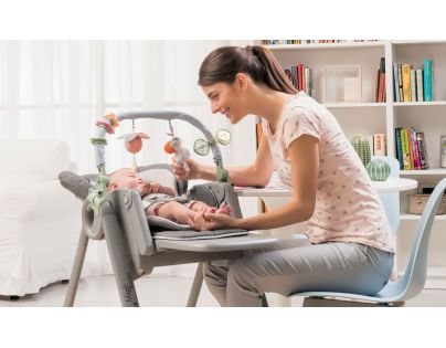 Chicco Židlička jídelní Polly Magic Relax - Dove Grey