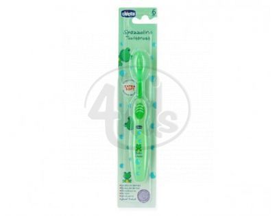 CHICCO 02310 Zubní kartáček zelený