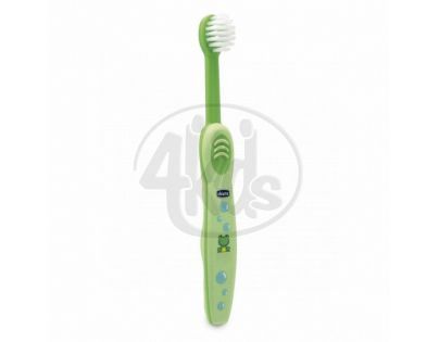 CHICCO 02310 Zubní kartáček zelený