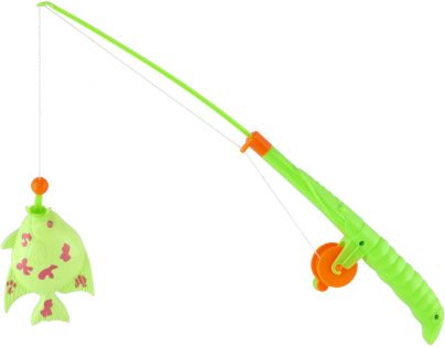 Teddies Chytání rybiček magnetická hra zelený prut